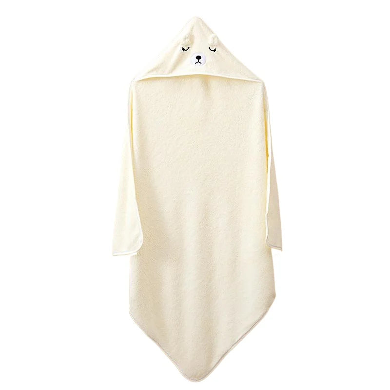 Cape de bain en flanelle douce pour bébé