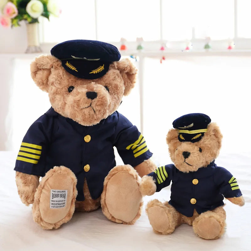 Ours en peluche Pilote Commandant de bord