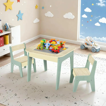 Ensemble Table d'activité 4 en 1 et 2 chaises