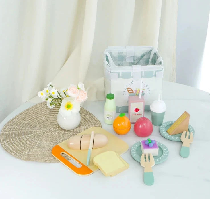 Ensembles de jeux en bois Petit-déjeuner ou Pique-nique pour enfants
