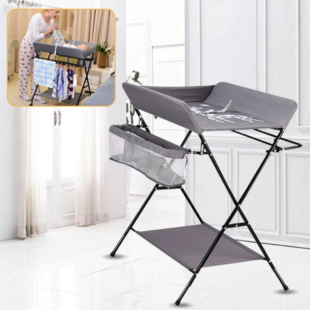Table à langer pliable avec rangements