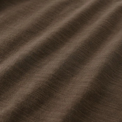 Tee-shirt à manches longues en coton, style simple et décontracté
