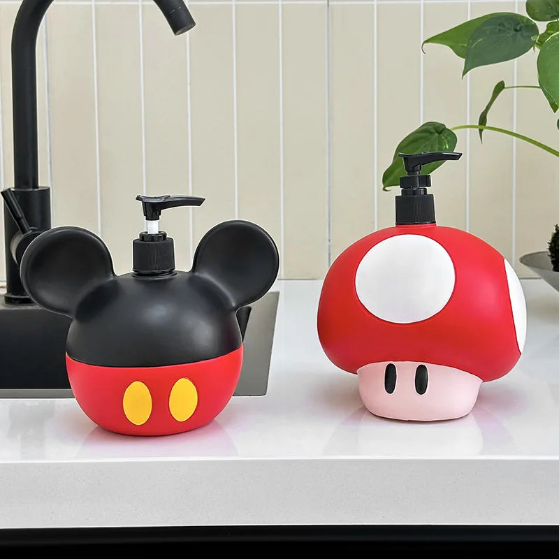 Distributeur de savon pour les mains, Mickey ou Champignon