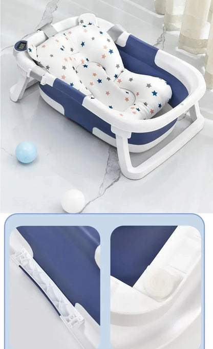 Baignoire pliable pour bébé avec affichage de température