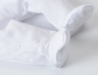 Grenouillère ourson bleu en coton (Tailles naissance, 1 et 2 mois)