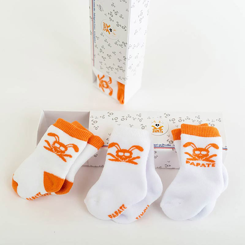 chaussettes naissance coton bio papate