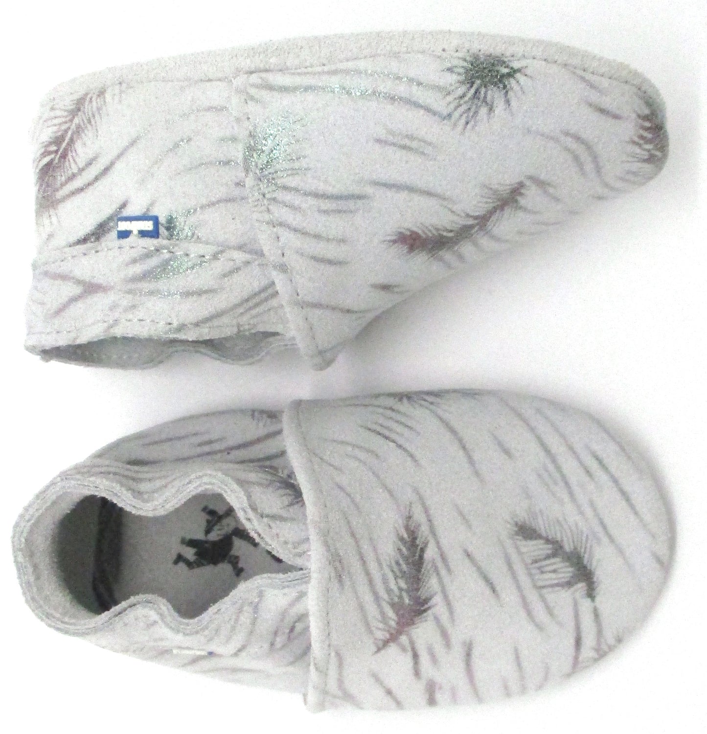 Chaussons bébés souples et antidérapants Babysoft gris