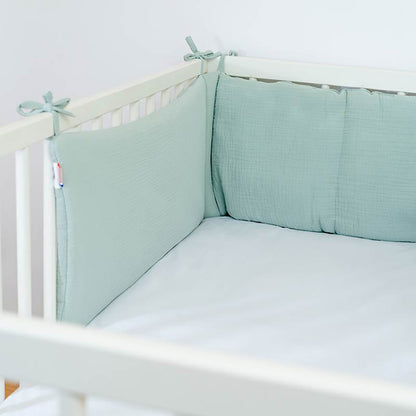 🇫🇷 Tour de Lit en Coton Bio - Vert