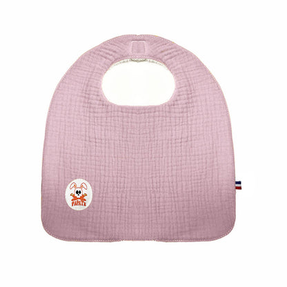🇫🇷 Bavoir en Coton Bio Rose