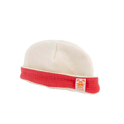 🇫🇷 Bonnet nouveau-né en coton bio - Fraise