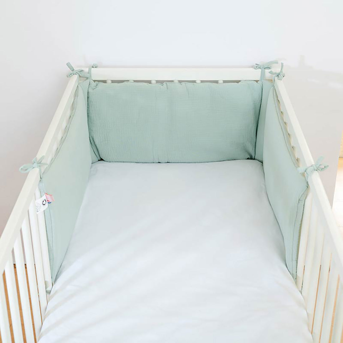 🇫🇷 Tour de Lit en Coton Bio - Vert