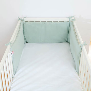 🇫🇷 Tour de Lit en Coton Bio - Vert