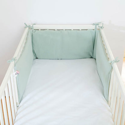 🇫🇷 Tour de Lit en Coton Bio - Vert