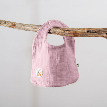 🇫🇷 Bavoir en Coton Bio Rose
